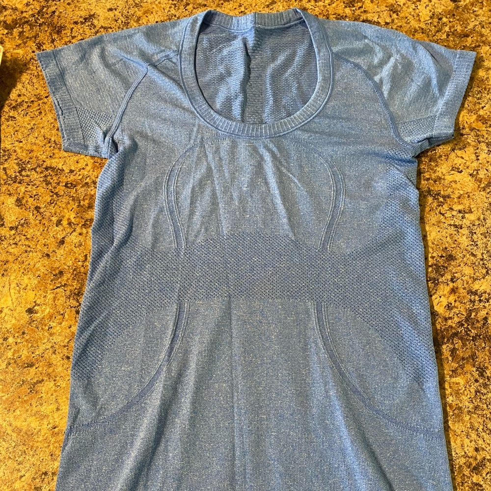 Blue Swiftly Tech Lululemon top